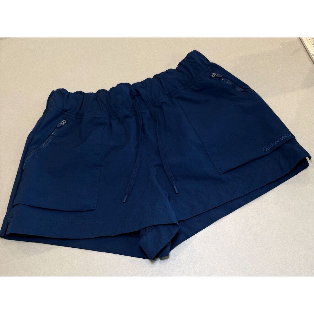Outdoor‎ Voices M Navy Blue RecTrek Cargo Pocket Shorts 3" Hiking Trail Gorpcore